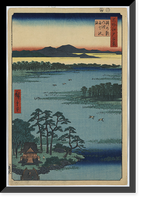 Historic Framed Print, [Japanese Ukiyo-e print] - 1414,  17-7/8" x 21-7/8"