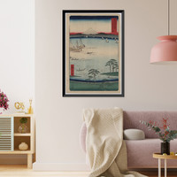 Historic Framed Print, [Japanese Ukiyo-e print] - 1420,  17-7/8" x 21-7/8"