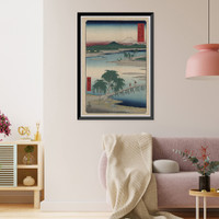 Historic Framed Print, [Japanese Ukiyo-e print] - 1429,  17-7/8" x 21-7/8"