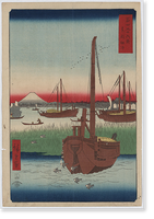 Historic Framed Print, [Japanese Ukiyo-e print] - 1431,  17-7/8" x 21-7/8"