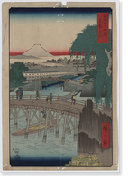 Historic Framed Print, [Japanese Ukiyo-e print] - 1432,  17-7/8" x 21-7/8"