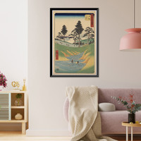 Historic Framed Print, [Japanese Ukiyo-e print] - 1435,  17-7/8" x 21-7/8"