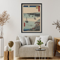 Historic Framed Print, [Japanese Ukiyo-e print] - 1437,  17-7/8" x 21-7/8"