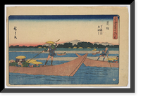 Historic Framed Print, [Japanese Ukiyo-e print] - 1449,  17-7/8" x 21-7/8"