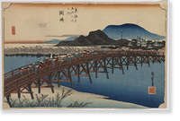 Historic Framed Print, [Japanese Ukiyo-e print] - 1456,  17-7/8" x 21-7/8"
