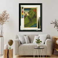 Historic Framed Print, [Japanese Ukiyo-e print] - 1468,  17-7/8" x 21-7/8"