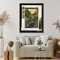 Historic Framed Print, [Japanese Ukiyo-e print] - 1473,  17-7/8" x 21-7/8"