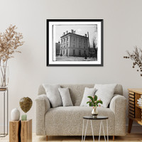 Historic Framed Print, City Post Office and Custom House, Alexandria, [Virginia],  17-7/8" x 21-7/8"