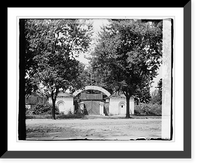 Historic Framed Print, [Van Ness House gatehouse, 17th Street and Constitution Avenue, N.W., Washington, D.C.],  17-7/8" x 21-7/8"