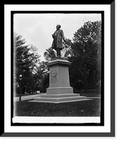 Historic Framed Print, Samuel D. Gross statue,  17-7/8" x 21-7/8"