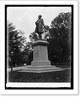 Historic Framed Print, Samuel D. Gross statue,  17-7/8" x 21-7/8"