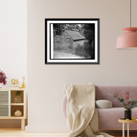 Historic Framed Print, Old Spring House, Rock Creek Park,  17-7/8" x 21-7/8"