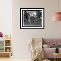 Historic Framed Print, Spring House, Rock Creek Park,  17-7/8" x 21-7/8"