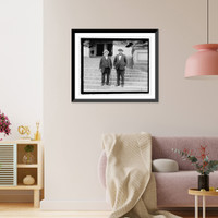 Vintage Americana Print - Janie Gompers and Mr. Morrison