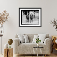 Vintage Americana Print - Janie Gompers and Mr. Morrison