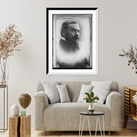 Historic Framed Print, Dr. F. Vandeen, portrait bust, photograph by Otto Becker & Ma..Otto Becker & Ma.,  17-7/8" x 21-7/8"