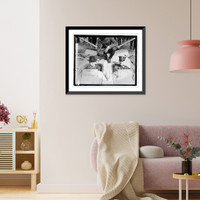 Historic Framed Print, [Secty. Daniels and Commander Albert C. Read],  17-7/8" x 21-7/8"