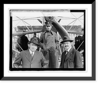 Historic Framed Print, Left: Jus. Jacob Rogers, Mass.; Center: Commander Reed [i.e., Read], N.C. 4; Right: Will,  17-7/8" x 21-7/8"