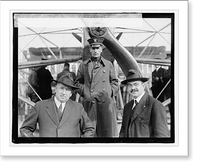 Historic Framed Print, Left: Jus. Jacob Rogers, Mass.; Center: Commander Reed [i.e., Read], N.C. 4; Right: Will,  17-7/8" x 21-7/8"