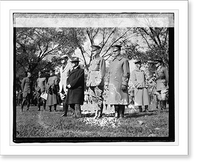 Historic Framed Print, Left to Right: Asst. Secty. War Benedict Crowell, Secty. Baker, General Marsh & Lt. Col.,  17-7/8" x 21-7/8"