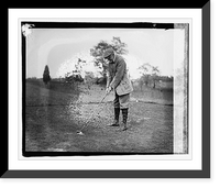 Historic Framed Print, Gillette [i.e., Gillett], Golf, Chevy Chase Club,  17-7/8" x 21-7/8"