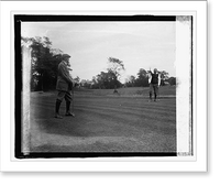 Historic Framed Print, Gillette [i.e., Gillett], Golf, Chevy Chase, [Maryland],  17-7/8" x 21-7/8"