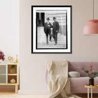 Sen. Reed Smoot & Heber J. Grant, Pres. of Mormon Church - 2 Classic, Vintage Wall Art