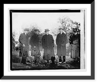 Historic Framed Print, Prince of Wales & V.P. Marshall at Mt. Vernon,  17-7/8" x 21-7/8"