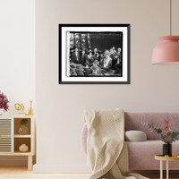 Historic Framed Print, Va. Ship launching of E.A. Morse - 4,  17-7/8" x 21-7/8"