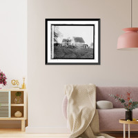 Historic Framed Print, Slave jail & quarters, Tudor Hall,  17-7/8" x 21-7/8" Historic Framed Print, Slave jail & quarters, Tudor Hall,  17-7/8" x 21-7/8"