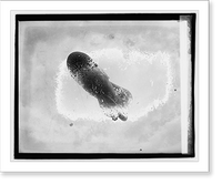 Historic Framed Print, Dirigible,  17-7/8" x 21-7/8"