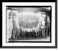 Historic Framed Print, [Left to Right: Senators McCumber, Curtis, Calder, Lodge, Harding, Brahdegee, New, Cappe,  17-7/8" x 21-7/8"