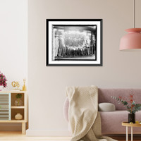 Historic Framed Print, [Left to Right: Senators McCumber, Curtis, Calder, Lodge, Harding, Brahdegee, New, Cappe,  17-7/8" x 21-7/8"