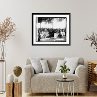Historic Framed Print, Start of Trans-Continental Tour - 2,  17-7/8" x 21-7/8"