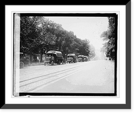 Historic Framed Print, Start of Trans-Continental Tour - 3,  17-7/8" x 21-7/8"