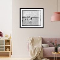 Historic Framed Print, Bathing Beach, 1920 - 2,  17-7/8" x 21-7/8"