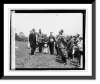Secty. Baker & Genrl. March decorating grave of French soldier Bastille Day, 7/12/20, Historic Reproduction