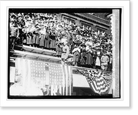 Historic Framed Print, Pershing at ball game, 9/13/19 - 2,  17-7/8" x 21-7/8"