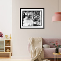 Historic Framed Print, Pershing at ball game, 9/13/19 - 2,  17-7/8" x 21-7/8"