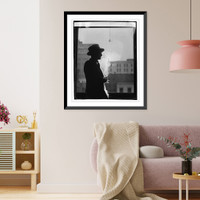 Historic Framed Print, H.E.F. French Silhouette,  17-7/8" x 21-7/8"