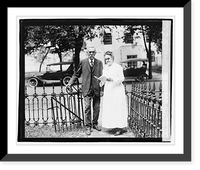Historic Framed Print, Dwight [...] and Annie Liles, 8/3/20,  17-7/8" x 21-7/8"