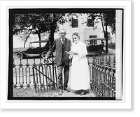 Historic Framed Print, Dwight [...] and Annie Liles, 8/3/20,  17-7/8" x 21-7/8"