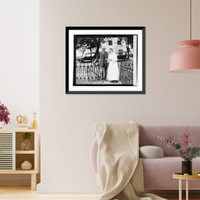 Historic Framed Print, Dwight [...] and Annie Liles, 8/3/20,  17-7/8" x 21-7/8"