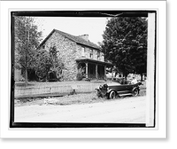 Historic Framed Print, Black Horse Tavern, Gettysburg, Pa.,  17-7/8" x 21-7/8"