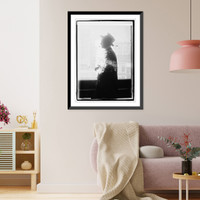 Historic Framed Print, H.E.F. silhouette - 2,  17-7/8" x 21-7/8"