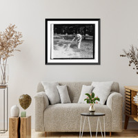 Historic Framed Print, Zoo: raccoon,  17-7/8" x 21-7/8"