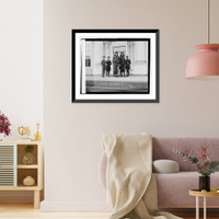 Veterans of foreign wars at White House, Ex. Com. in chief Karling and Com. Robt. E. Woo, Antique Wall Art