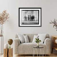 Historic Framed Print, Veterans of foreign wars at White House - 2,  17-7/8" x 21-7/8"
