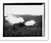 Historic Framed Print, Sham battle, Camp Meade - 6,  17-7/8" x 21-7/8"