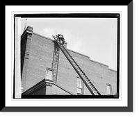 Historic Framed Print, Firemen's school - 2,  17-7/8" x 21-7/8"